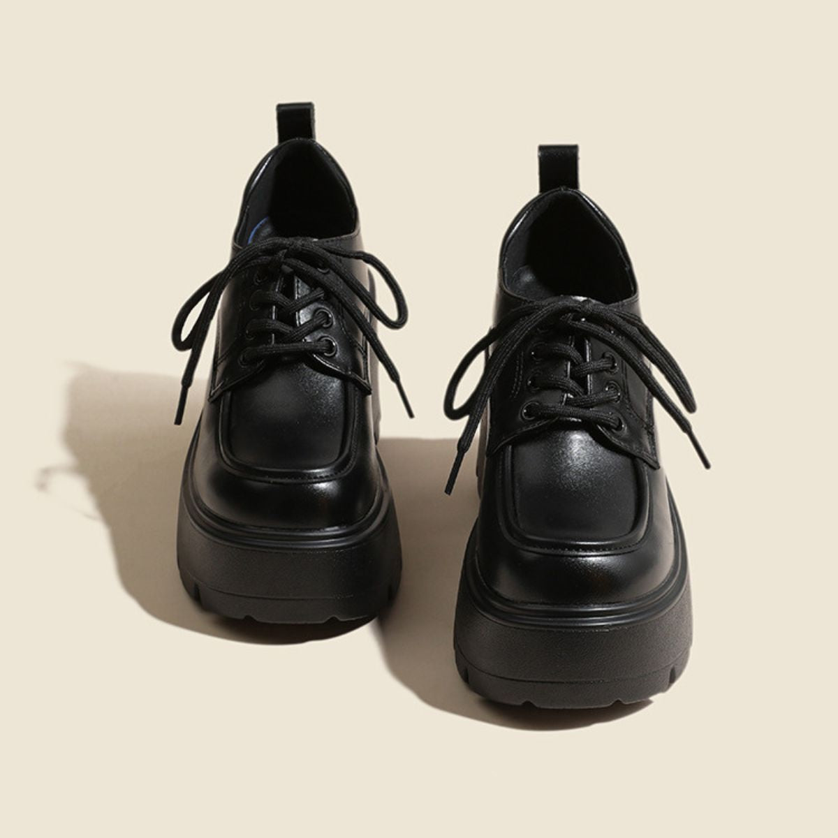 Women's Vera Chunky Lace Up Platform Heels - 12cm/4.7in