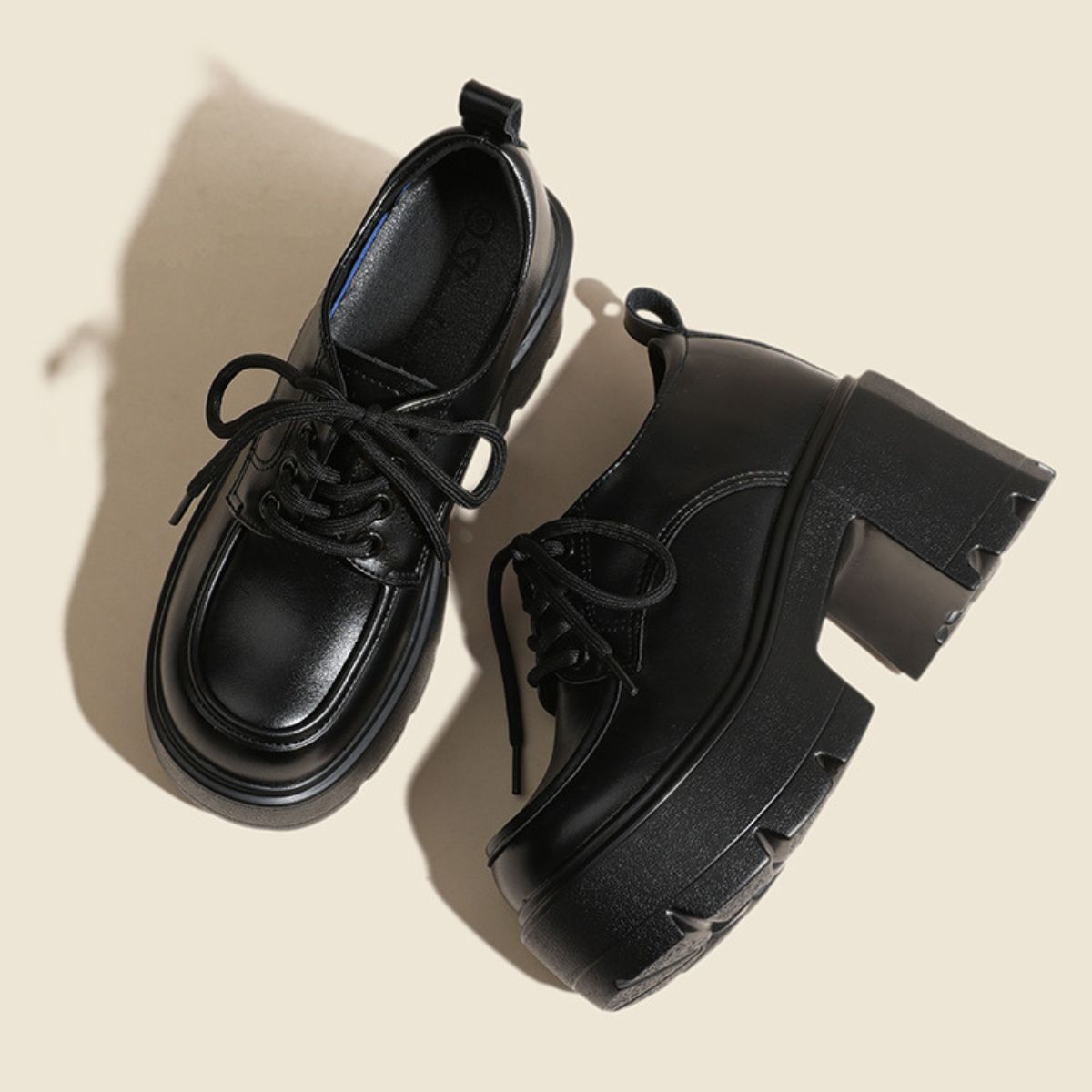 Women's Vera Chunky Lace Up Platform Heels - 12cm/4.7in