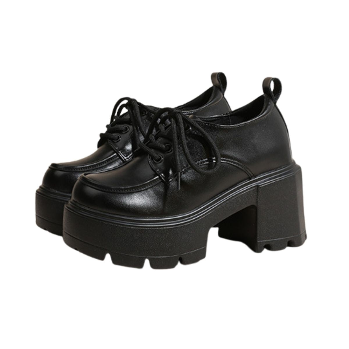 Women's Vera Chunky Lace Up Platform Heels - 12cm/4.7in