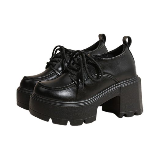 Women's Vera Chunky Lace Up Platform Heels - 12cm/4.7in